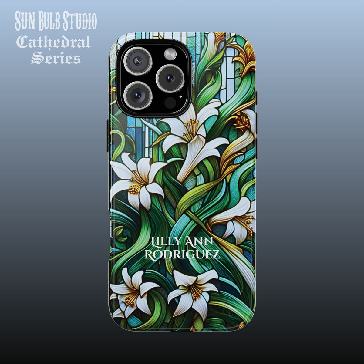 Cathedral Lilies - Personalized Phone Case