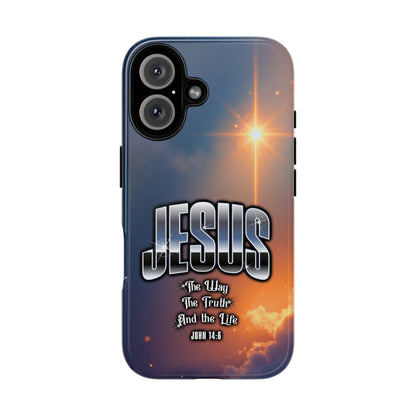 JESUS — The Way, The Truth, The Life — Radiant Sunrise Edition Phone Case