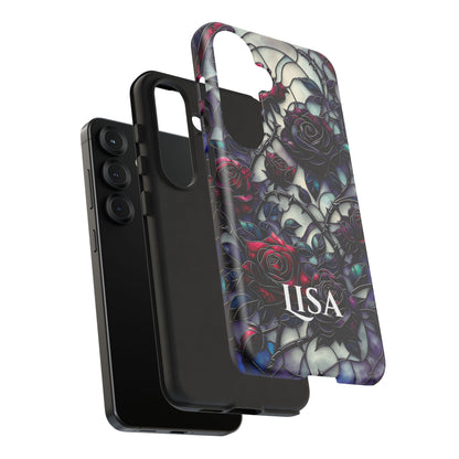 Cathedral Night Roses - Personalized Phone Case