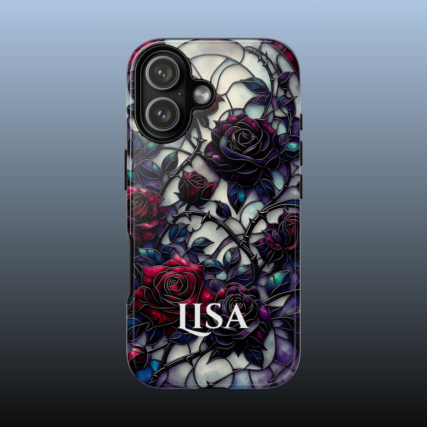 Cathedral Night Roses - Personalized Phone Case