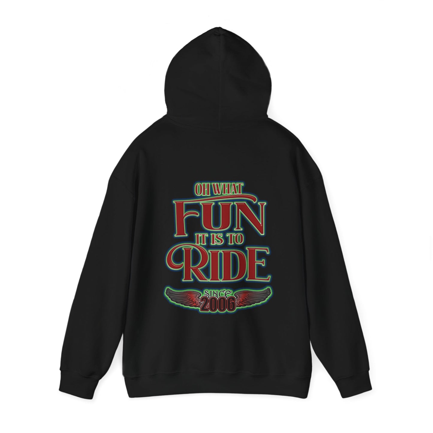 Red Sleigh Toy Run-Unisex Heavy Blend™ Hooded Sweatshirt