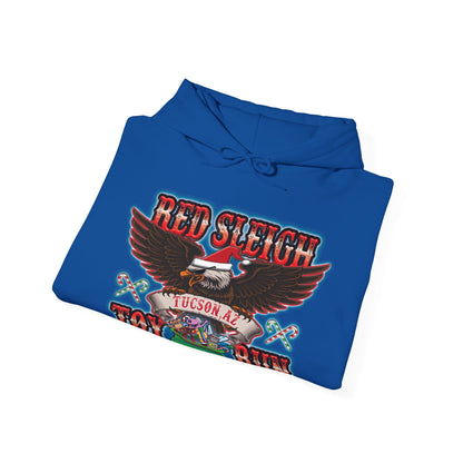 Red Sleigh Toy Run-Unisex Heavy Blend™ Hooded Sweatshirt