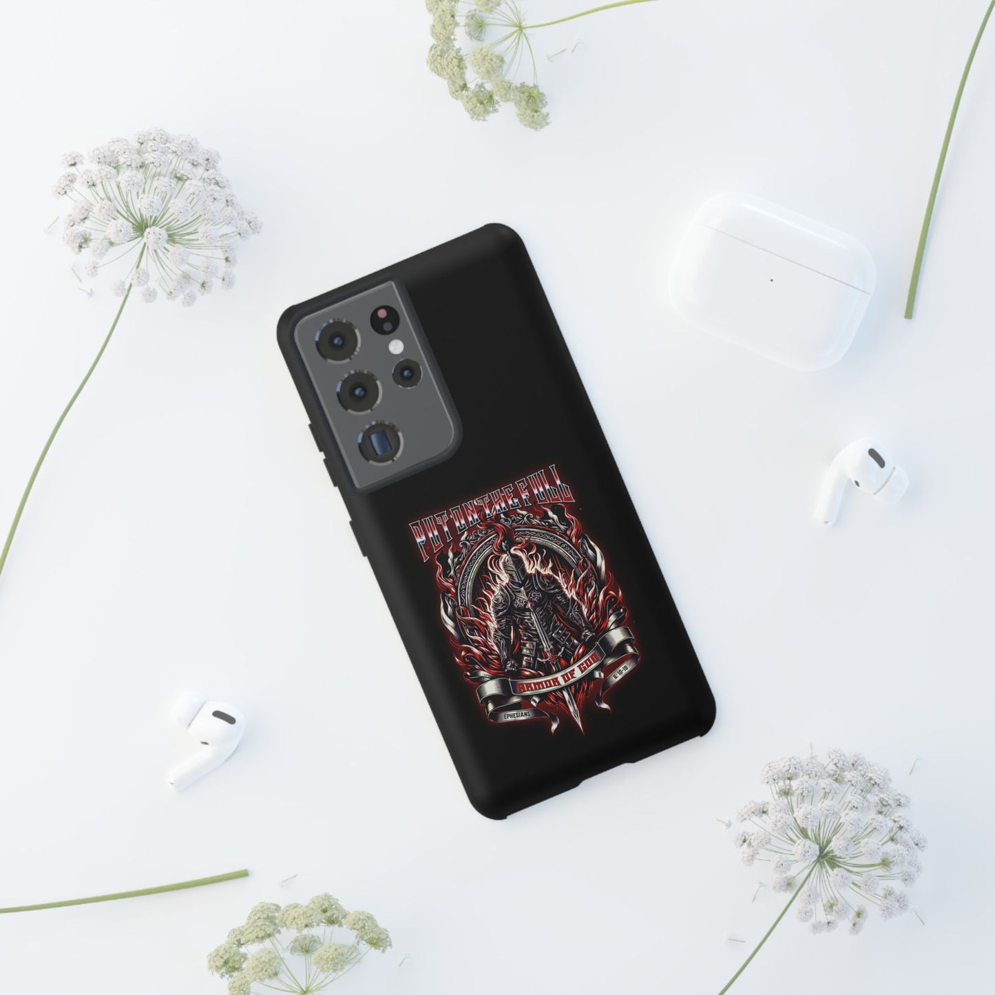 Armor of God Phone Case – Christian Warrior Design | Worship Wear Collection
