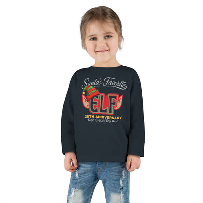 Santa’s Favorite ELF – Red (TODDLER Long Sleeve)