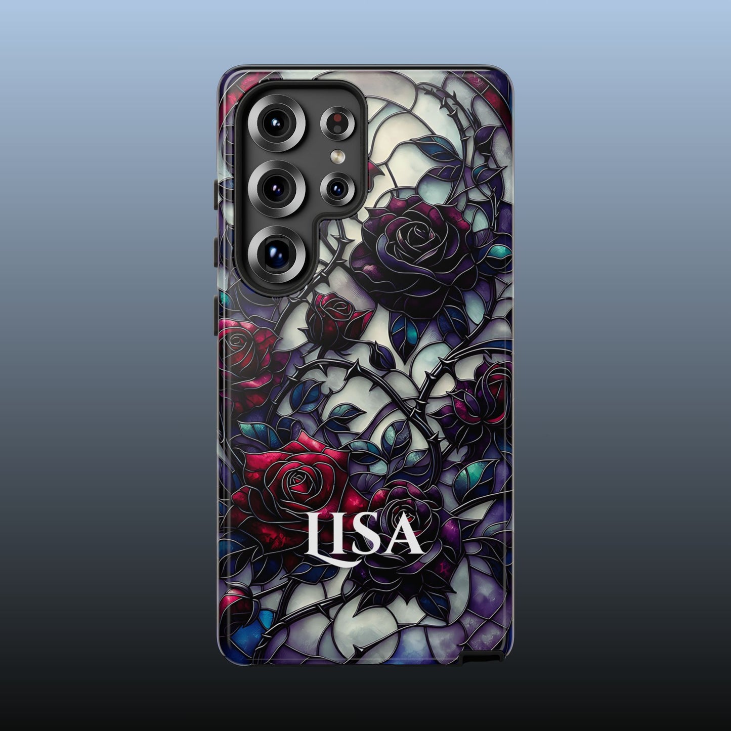 Cathedral Night Roses - Personalized Phone Case