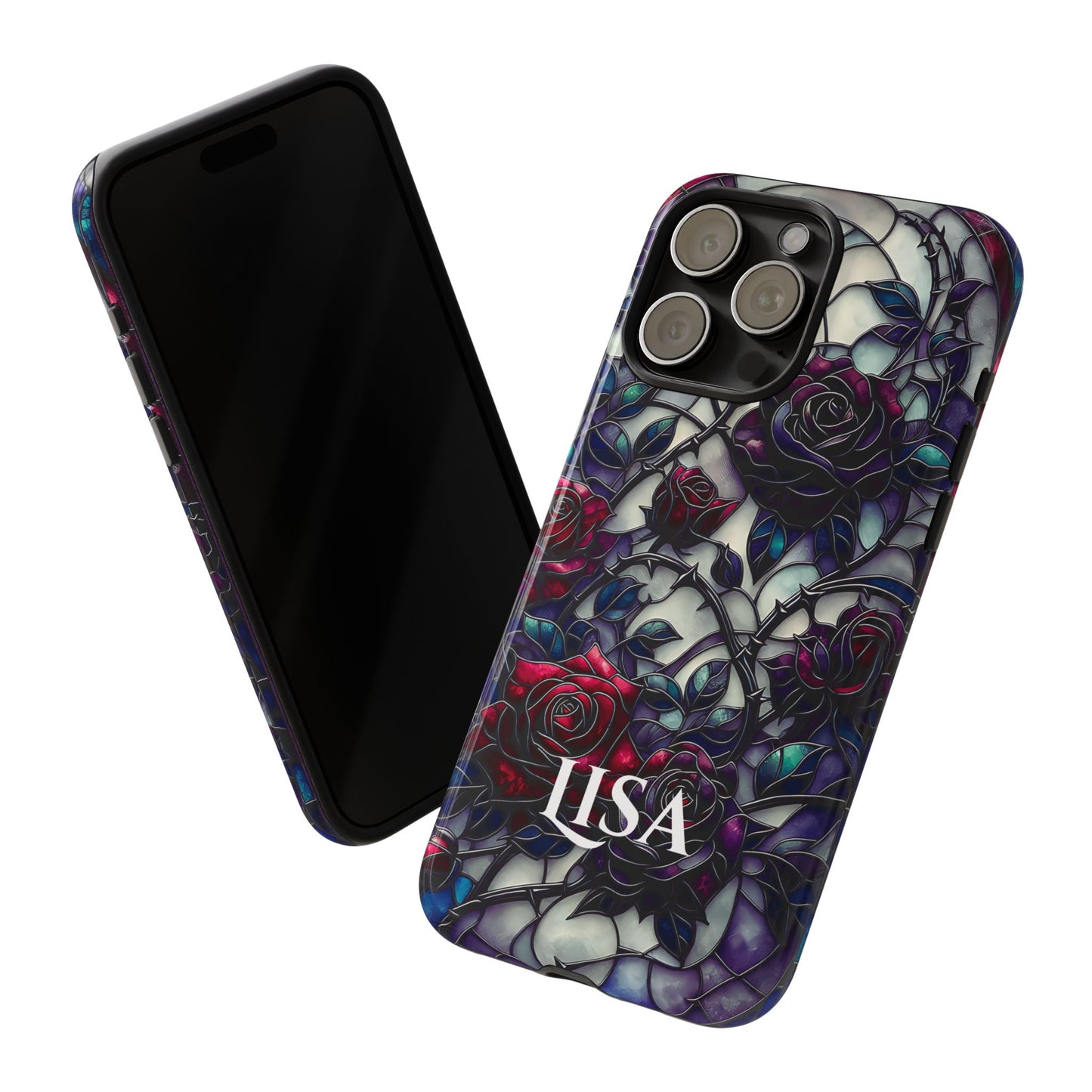 Cathedral Night Roses - Personalized Phone Case