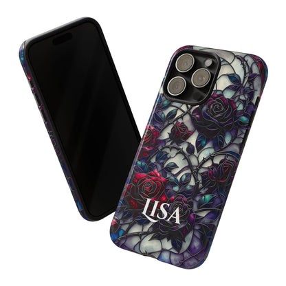 Cathedral Night Roses - Personalized Phone Case
