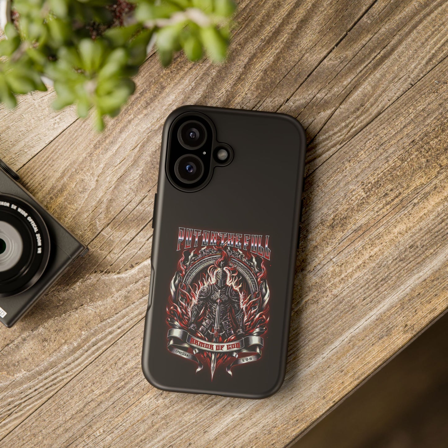 Armor of God Phone Case – Christian Warrior Design | Worship Wear Collection