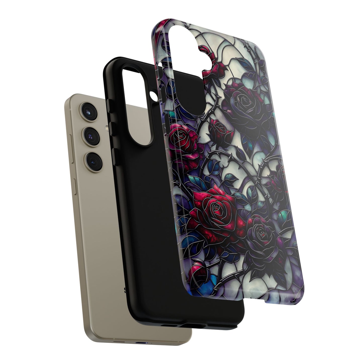 Cathedral Night Roses – Phone Case