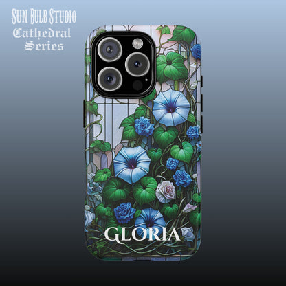 Cathedral Morning Glories - Personalized Phone Case