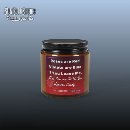 Customize Your Vibe™ Personalized Candle – Roses are Red