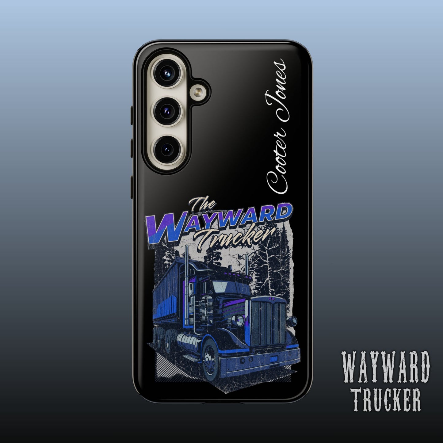 The Wayward Trucker™ Midnight Blue Edition— Personalized Phone Case
