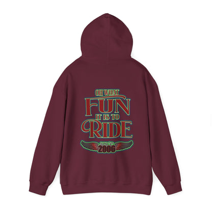 Red Sleigh Toy Run-Unisex Heavy Blend™ Hooded Sweatshirt