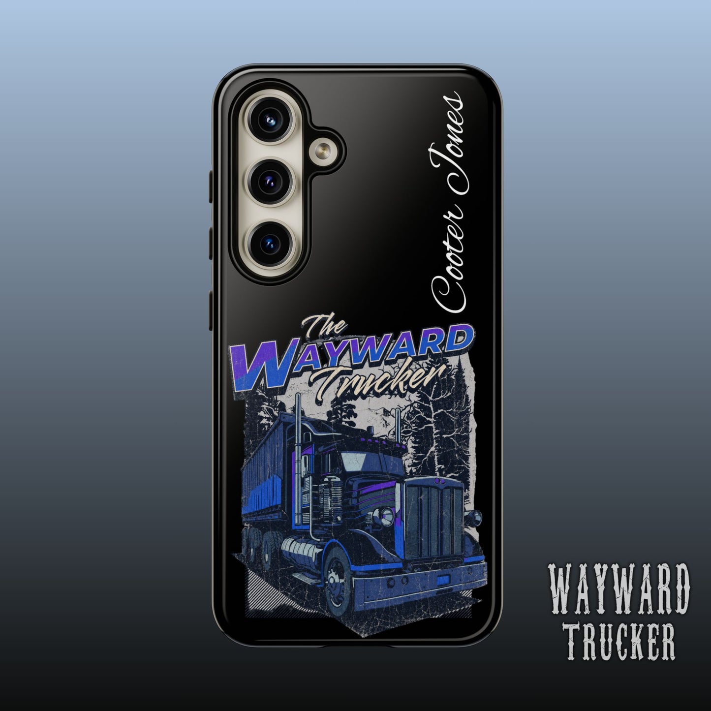 The Wayward Trucker™ Midnight Blue Edition— Personalized Phone Case