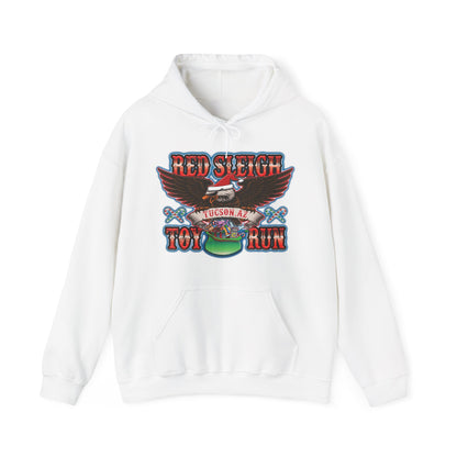 Red Sleigh Toy Run-Unisex Heavy Blend™ Hooded Sweatshirt