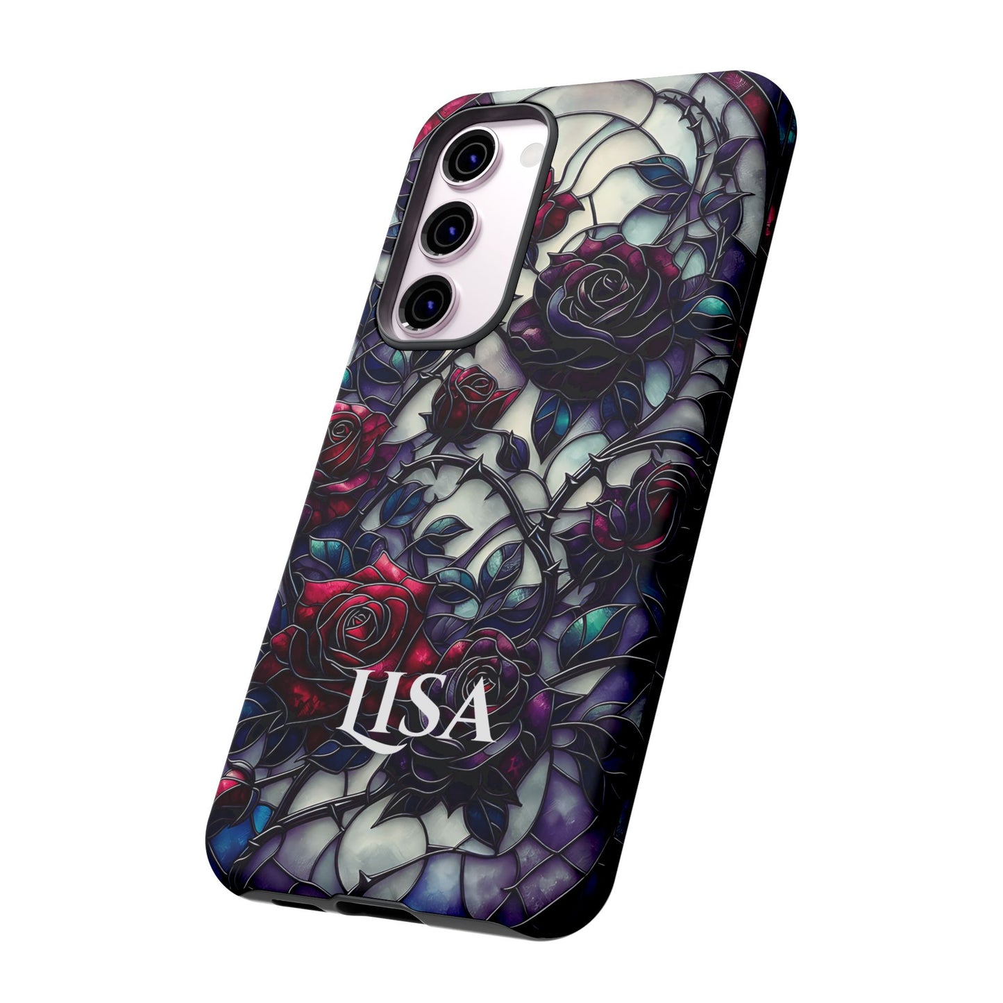 Cathedral Night Roses - Personalized Phone Case