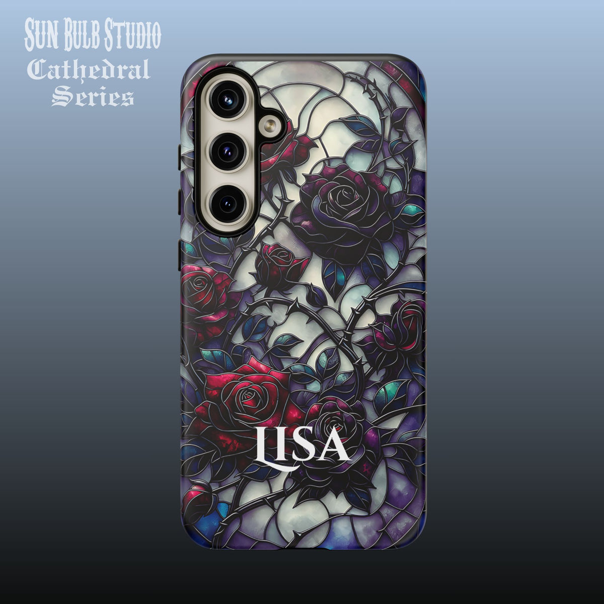 Cathedral Night Roses - Personalized Phone Case