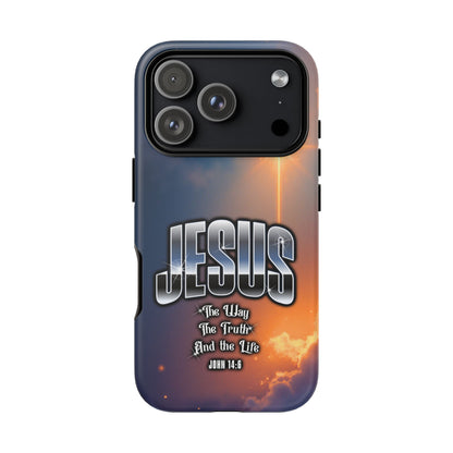 JESUS — The Way, The Truth, The Life — Radiant Sunrise Edition Phone Case