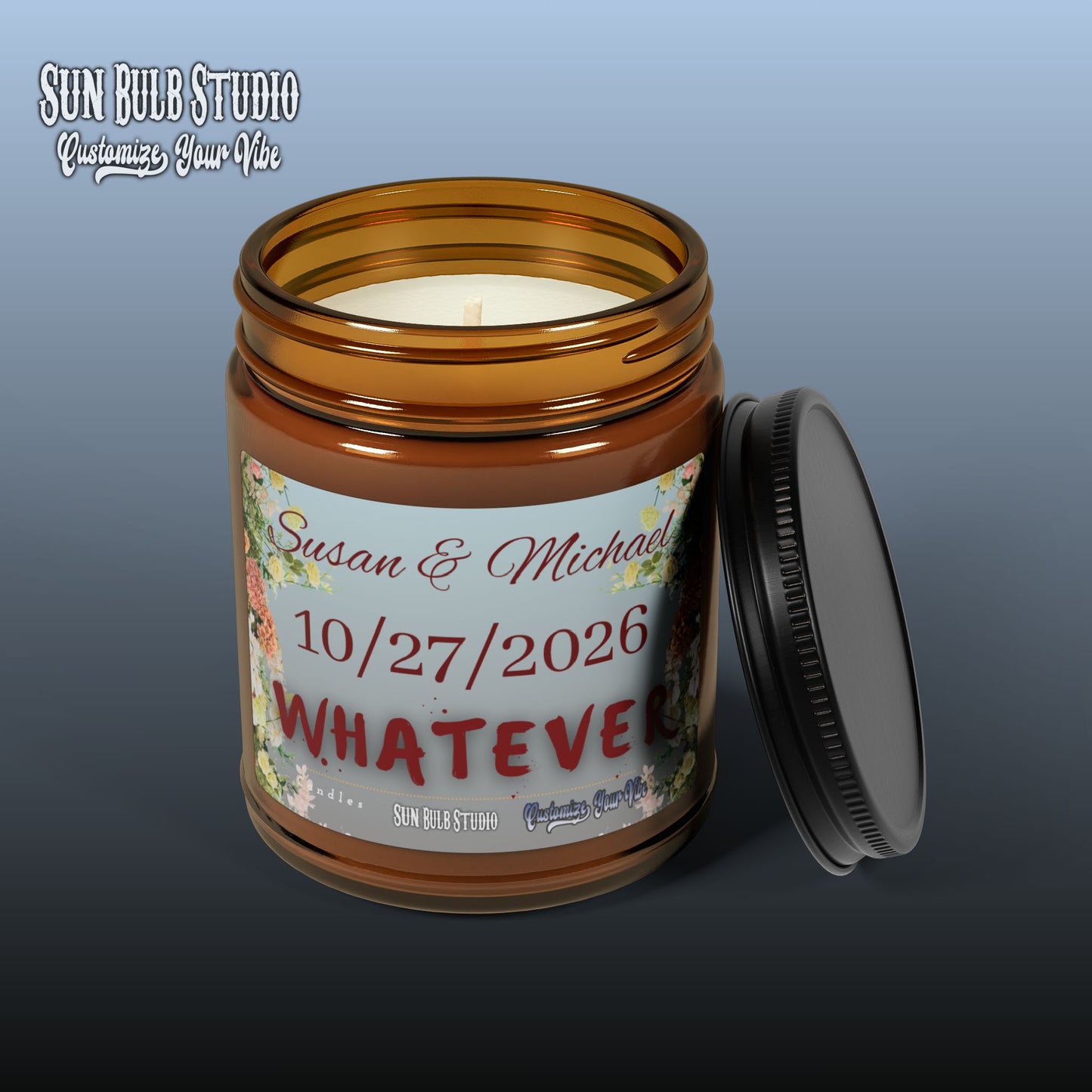 Customize Your Vibe™ Personalized Candle – Wedding Whatever