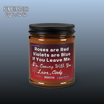 Customize Your Vibe™ Personalized Candle – Roses are Red
