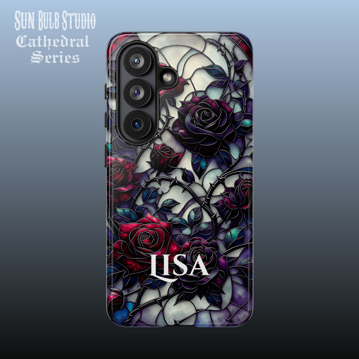 Cathedral Night Roses - Personalized Phone Case