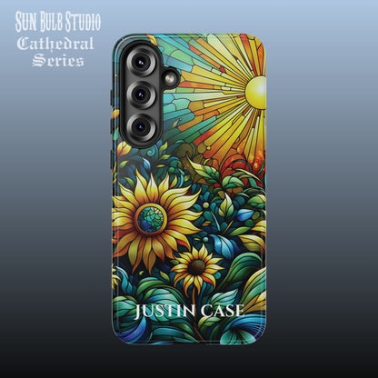 Cathedral Sunflowers - Personalized Phone Case