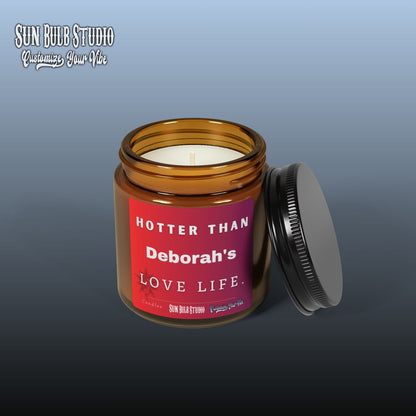 Customize Your Vibe™ Personalized Candle – Hotter Than blank's Love Life