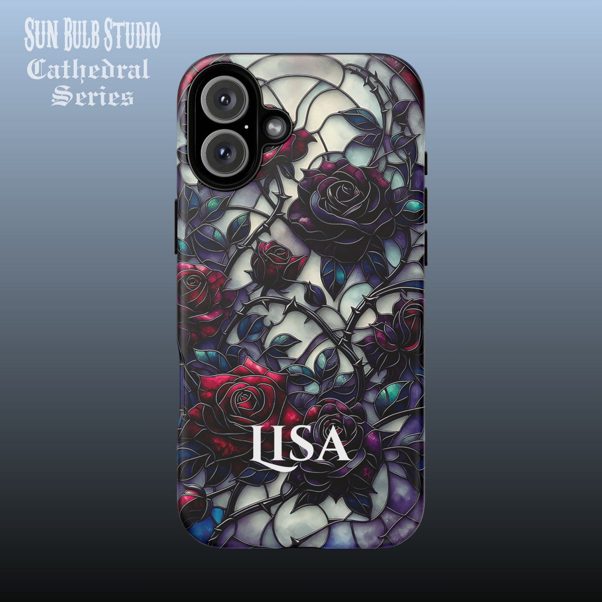 Cathedral Night Roses - Personalized Phone Case