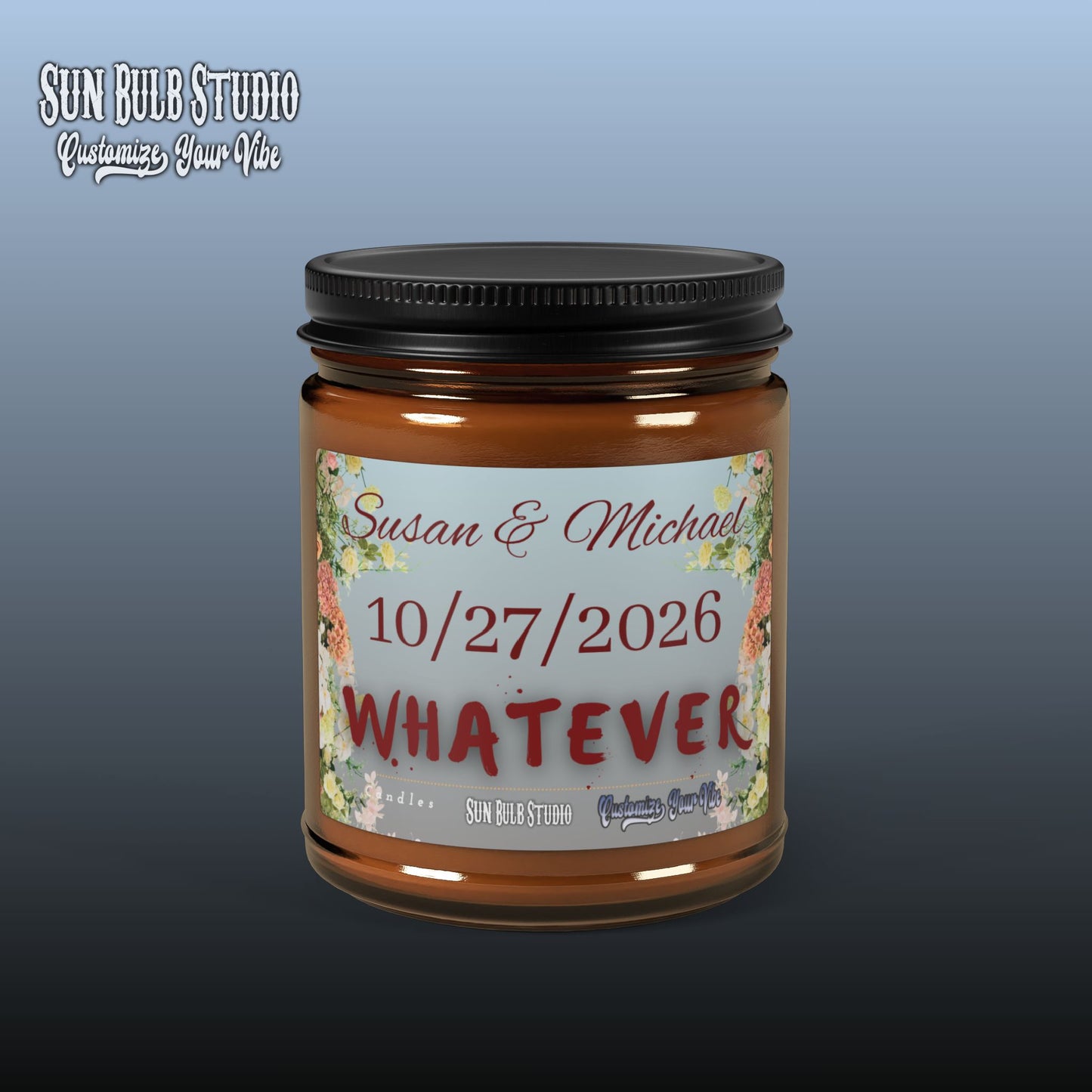 Customize Your Vibe™ Personalized Candle – Wedding Whatever