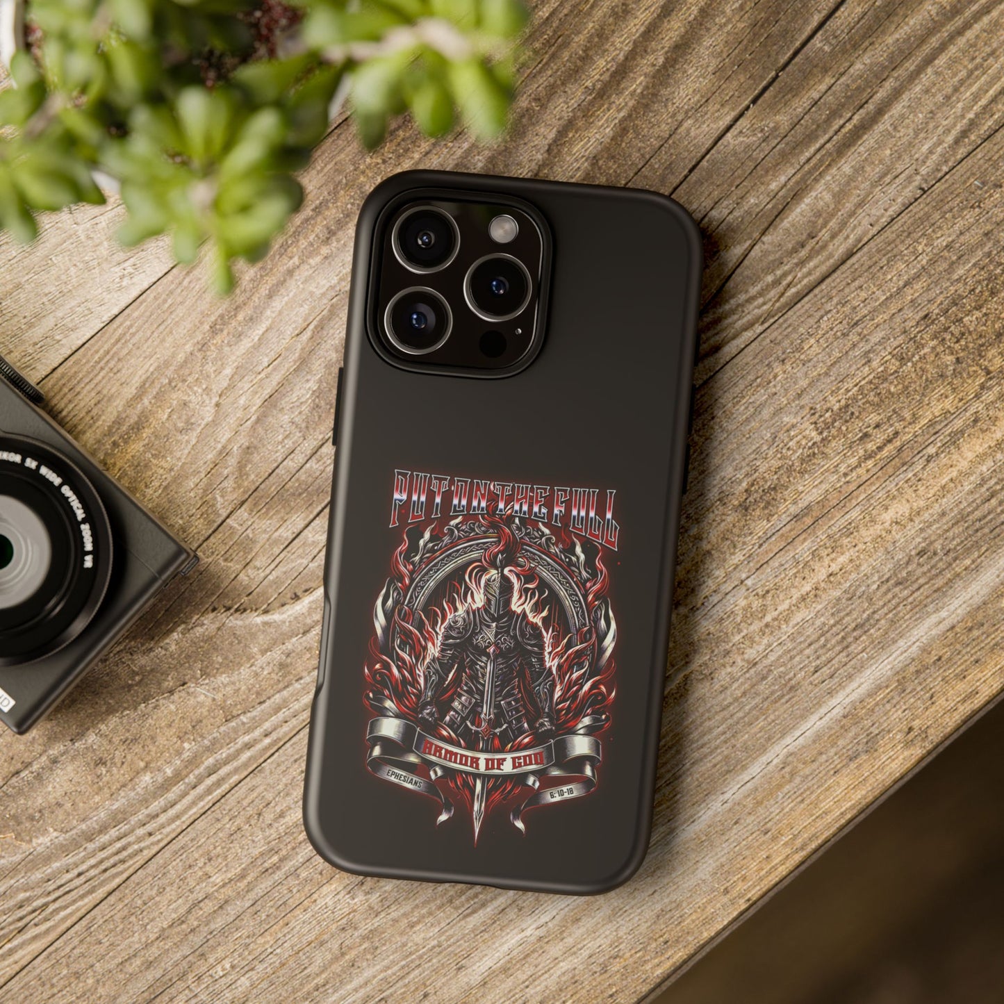 Armor of God Phone Case – Christian Warrior Design | Worship Wear Collection