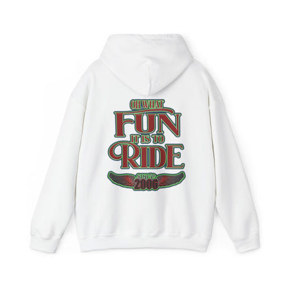 Red Sleigh Toy Run-Unisex Heavy Blend™ Hooded Sweatshirt
