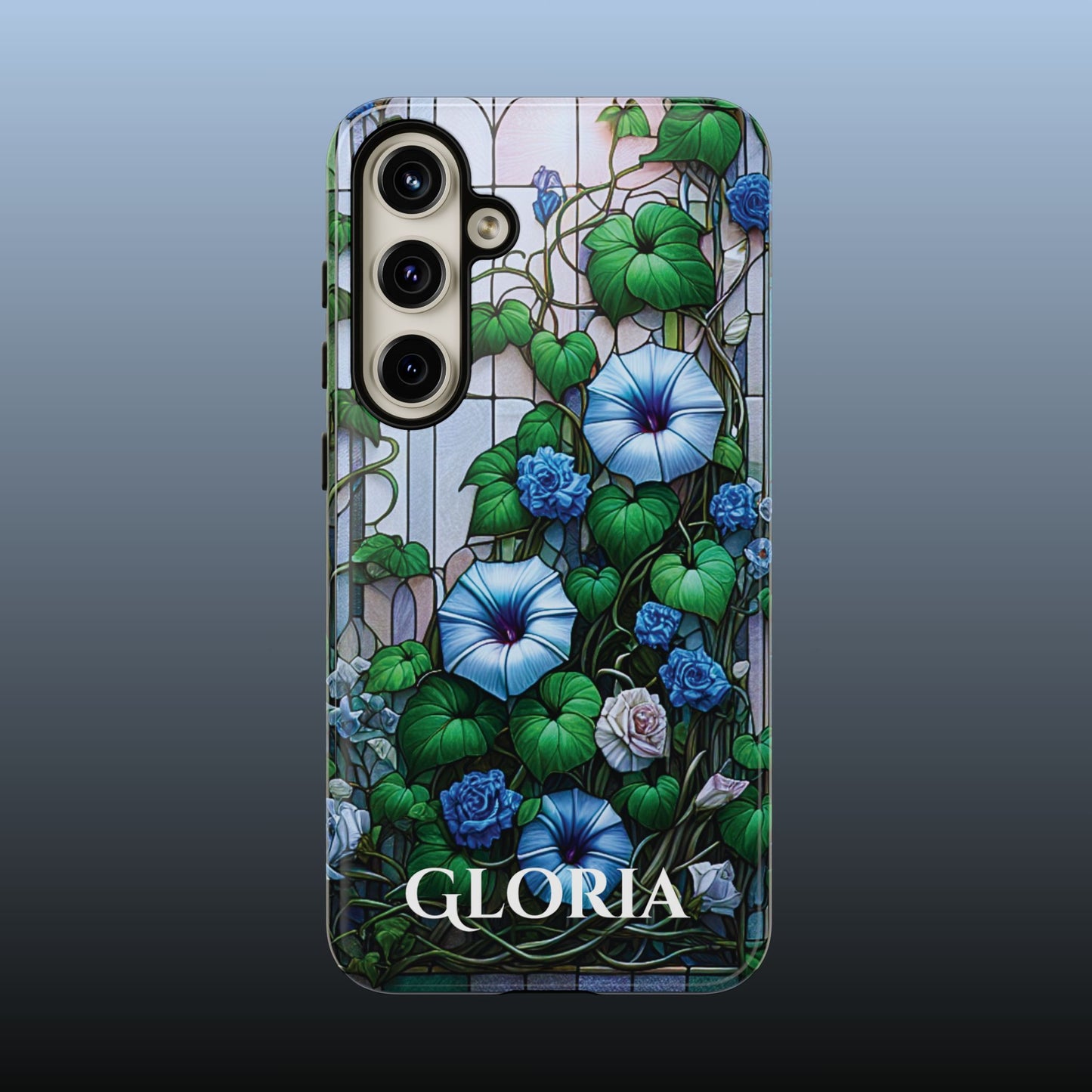 Cathedral Morning Glories - Personalized Phone Case
