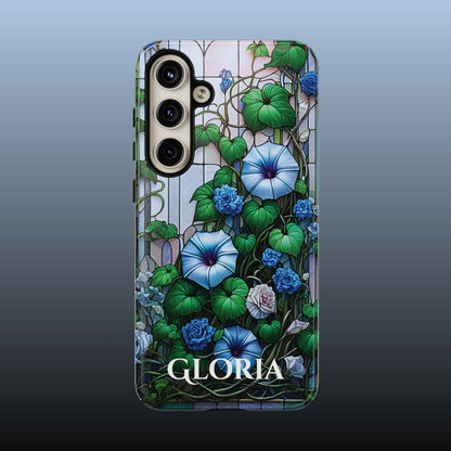 Cathedral Morning Glories - Personalized Phone Case