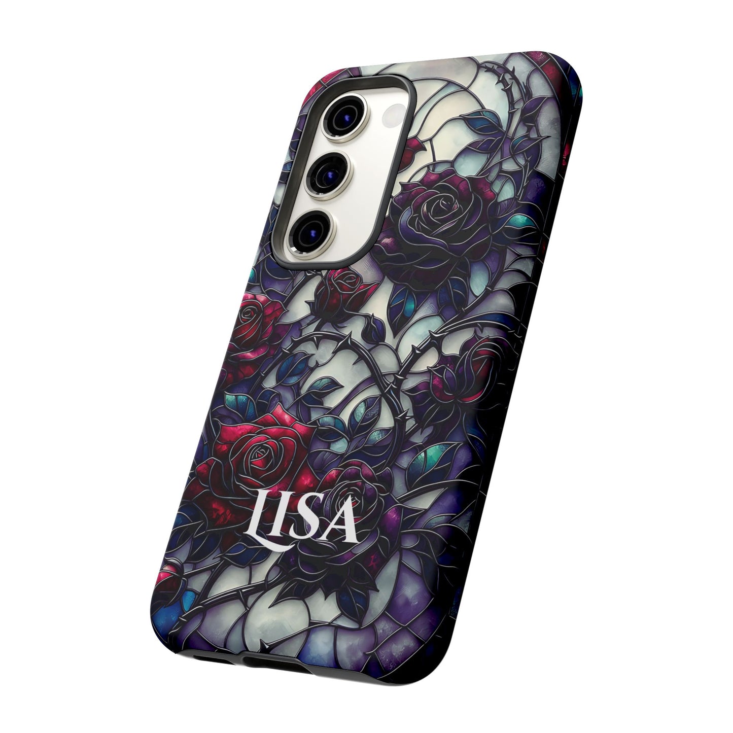 Cathedral Night Roses - Personalized Phone Case