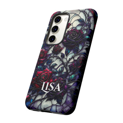 Cathedral Night Roses - Personalized Phone Case