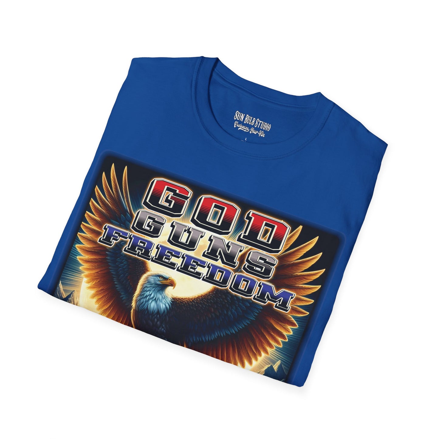 God. Guns. Freedom. – Patriotic Eagle T-Shirt