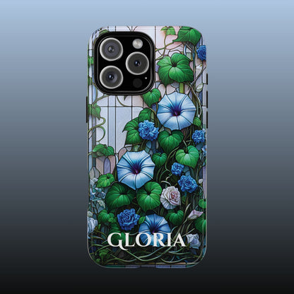 Cathedral Morning Glories - Personalized Phone Case