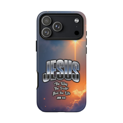 JESUS — The Way, The Truth, The Life — Radiant Sunrise Edition Phone Case