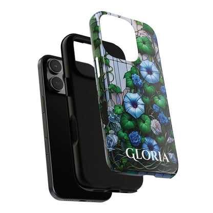 Cathedral Morning Glories - Personalized Phone Case