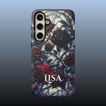 Cathedral Night Roses - Personalized Phone Case
