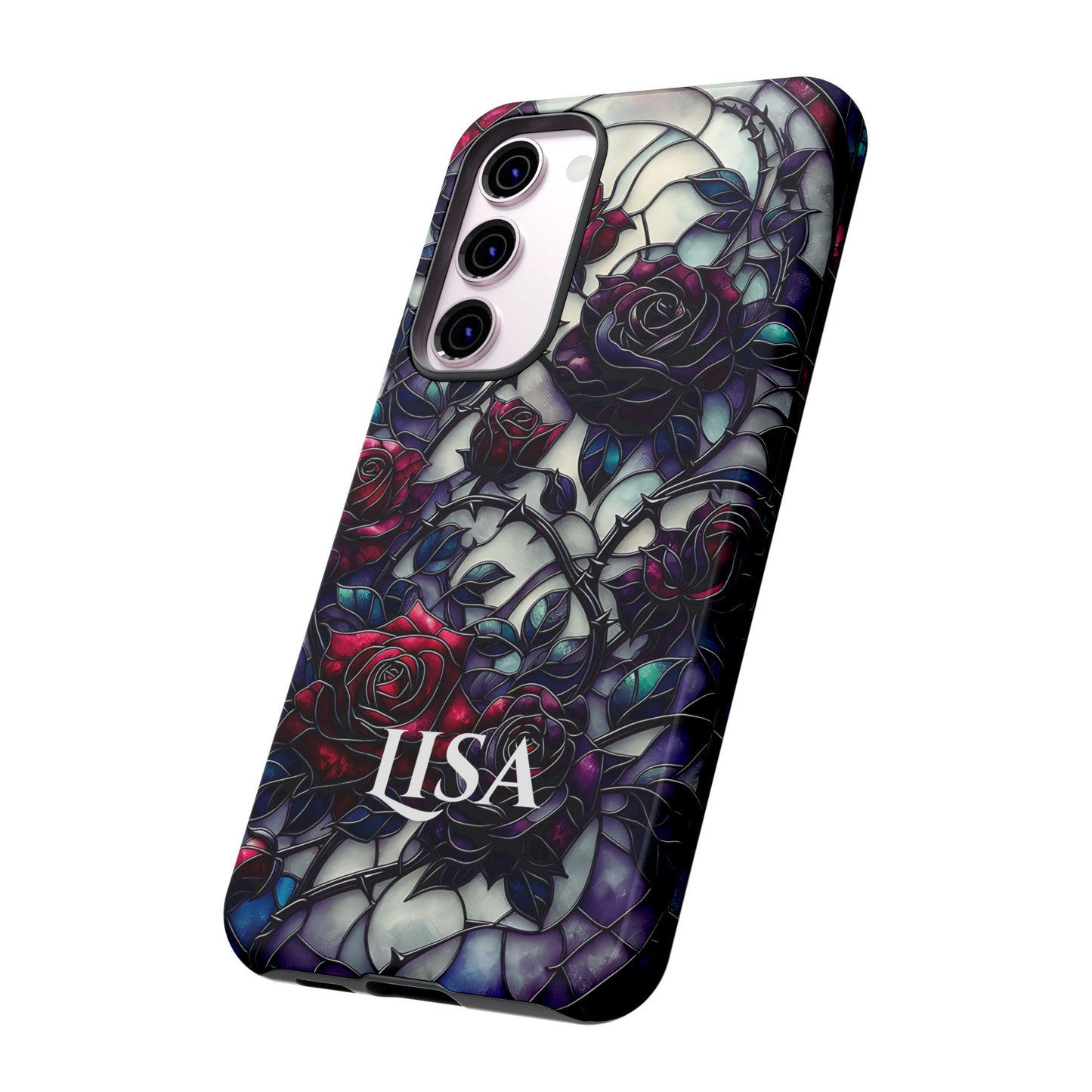 Cathedral Night Roses - Personalized Phone Case