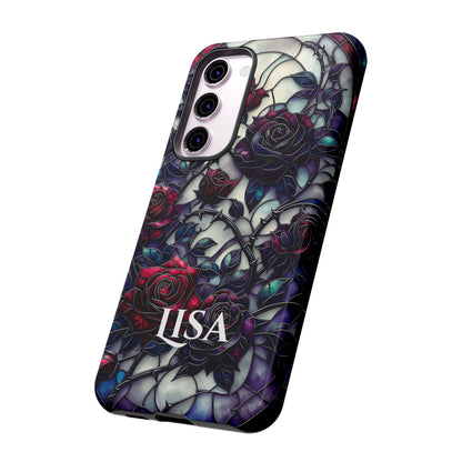 Cathedral Night Roses - Personalized Phone Case