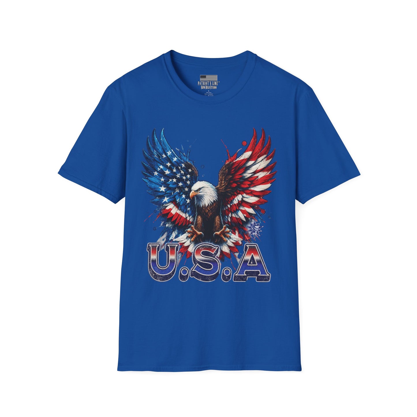 USA Eagle Wings Patriotic T-Shirt | Vintage Americana Graphic Tee