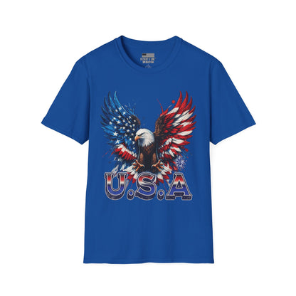 USA Eagle Wings Patriotic T-Shirt | Vintage Americana Graphic Tee