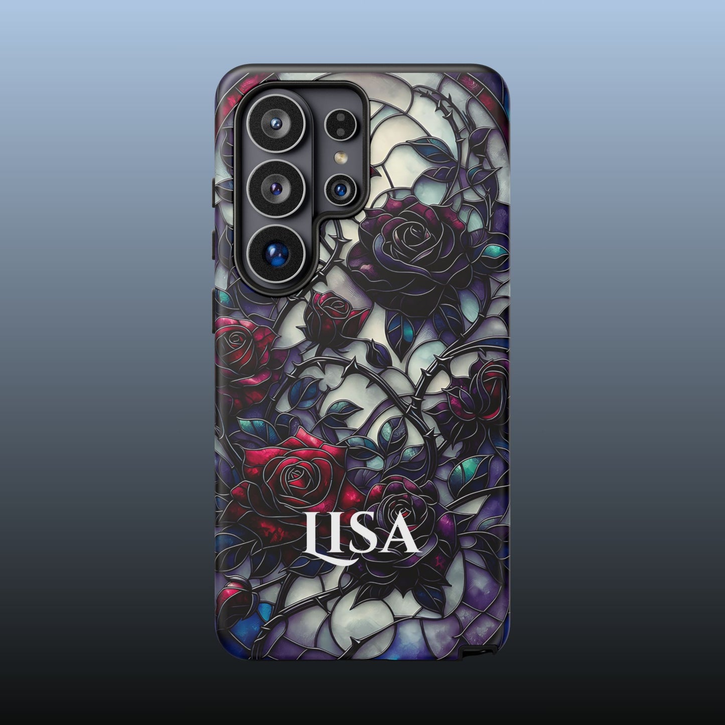 Cathedral Night Roses - Personalized Phone Case