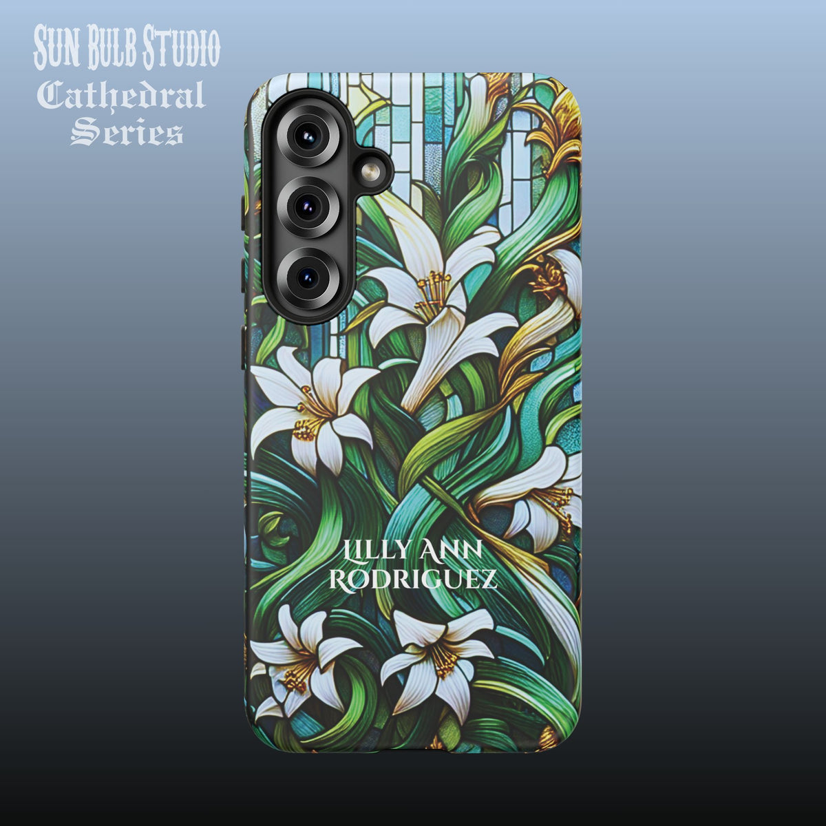 Cathedral Lilies - Personalized Phone Case