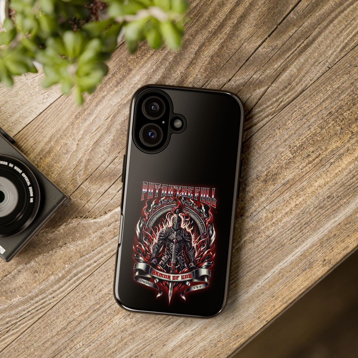 Armor of God Phone Case – Christian Warrior Design | Worship Wear Collection