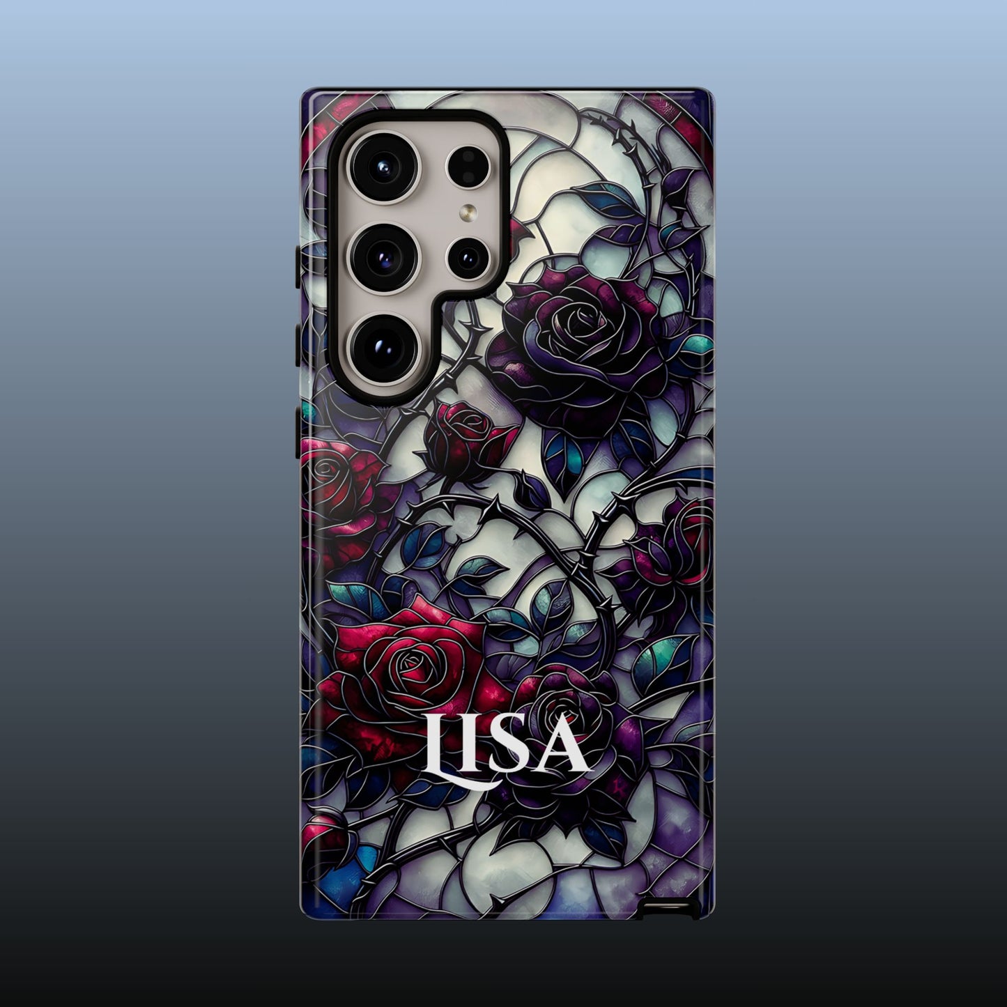 Cathedral Night Roses - Personalized Phone Case