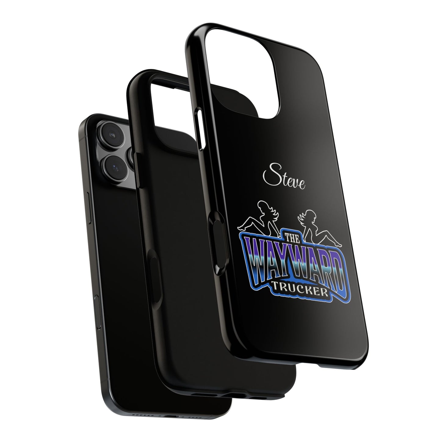 Personalized 'The Wayward Trucker' Phone Case — Custom Name Tough Case for Truck Drivers