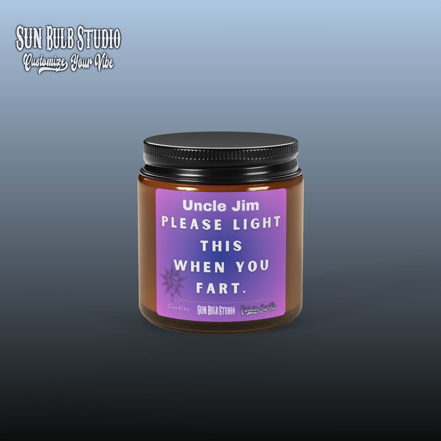 Customize Your Vibe™ Personalized Candle – Light This When You Fart